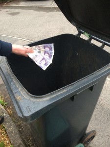 Throwing money away